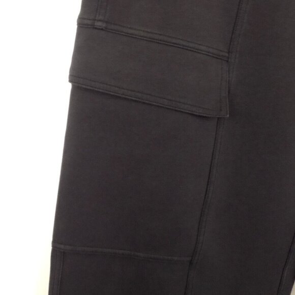 Lululemon Cargo Pants Mid-Rise Size 12 Black Cotton-Blend Double-Knit Slouchy - Picture 9 of 9